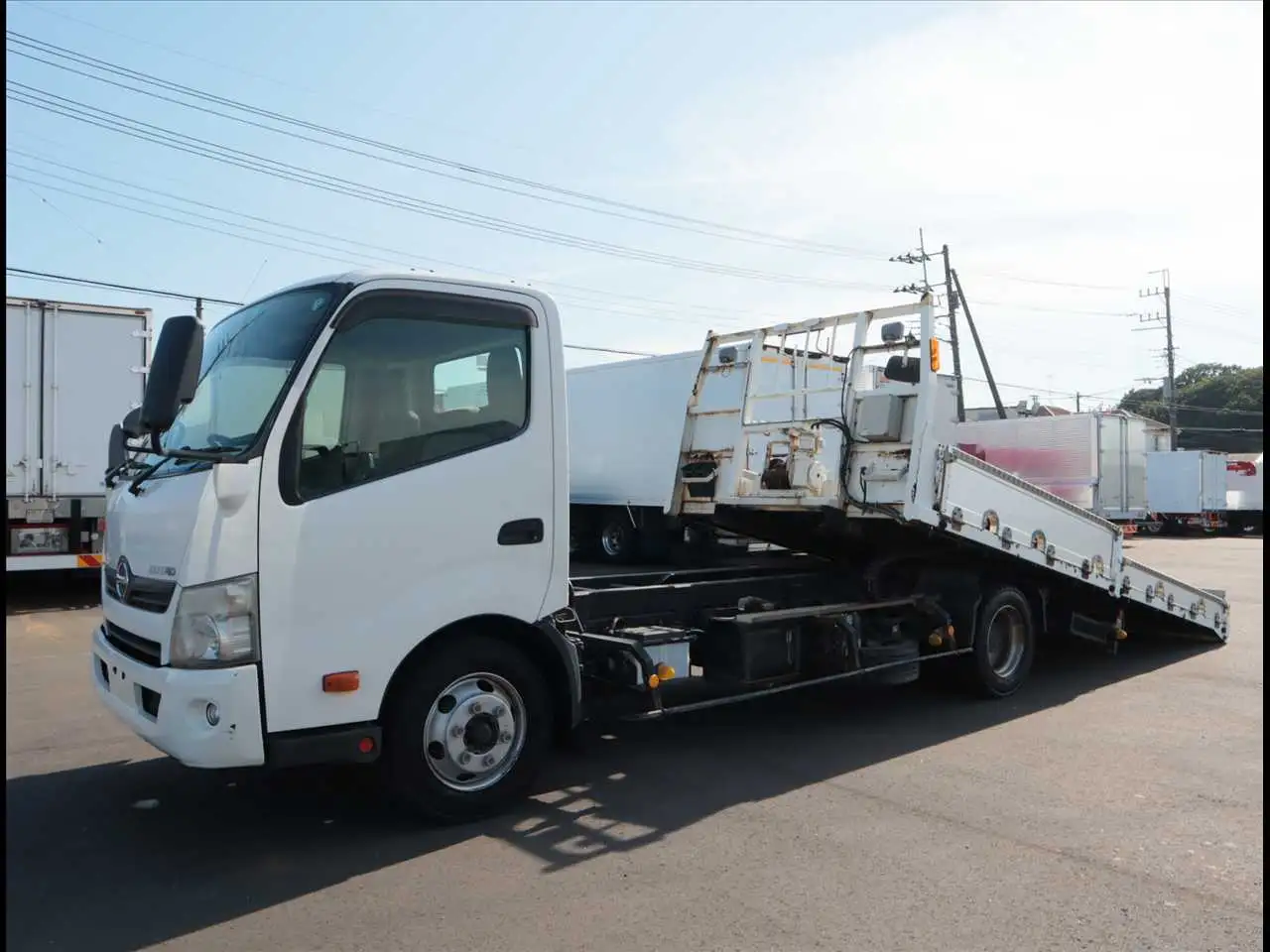 日野 デュトロ  車両重機運搬 SDG-XZU720M H24